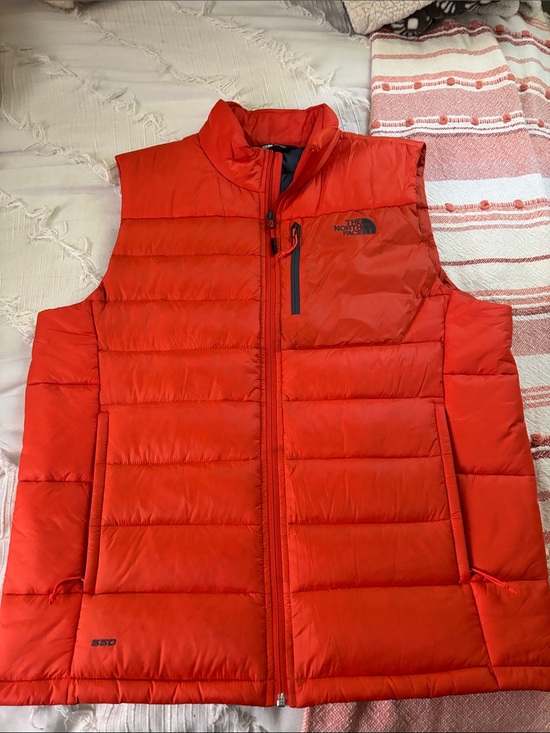 The North Face Other - The North Face Orange Quilted Puffer Vest